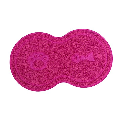 INOOMP Haustierstreumatte große Katzenstreumatte Haustierunterlage Tierschutz pet Supplies Katzenstreu Matte Haustiermatte Platzdeckchen für Tiernahrung rutschfest Mülleimer Sitzkissen von INOOMP