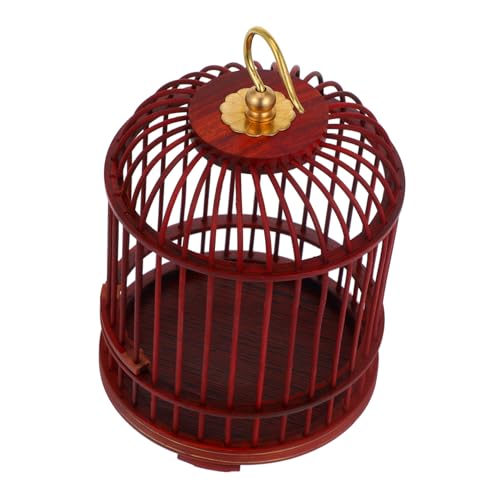 INOOMP Hölzerne Haustierkäfig Klein Hängend Kaninchen Vogelkäfige Vogelkäfigdekor Eichhörnchen Vogelkäfig Vögel Käfige Für Meerschweinchen Vintage Vogelkäfig Frettchenkäfig Tiere Metall von INOOMP