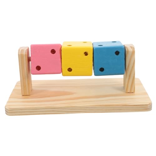 INOOMP Spielzeug Aus Holz Für Hamster Und Kleintiere Kauspielzeug Für Häschen Und Meerschweinchen Naturholz Mit Interaktivem Design Für Unterhaltung Und Zahngesundheit Im von INOOMP