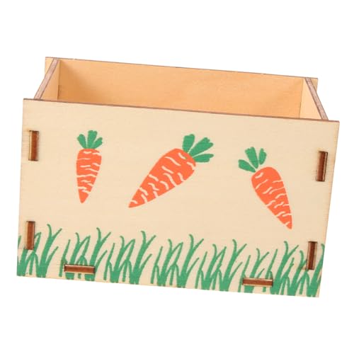 INOOMP Holz Futterhalter für Kaninchen und Kleintiere Verschleißfester Käfig Futterspender mit Abnehmbarem Napf Langlebiger Heu Futternapf für Hamster Meerschweinchen und Hauskaninchen INOOMP Holz Futterhalter für Kaninchen und Kleintiere Verschleißfester Käfig Futterspender mit Abnehmbarem Napf Langlebiger Heu Futternapf für Hamster Meerschweinchen und Hauskaninchen von INOOMP