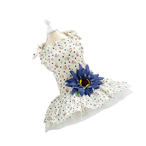 INOOMP Hund Kleid Tuch Haustierkleidung Der Größe XL Haustier-gänseblümchen-Kleidung Hundekleidung Hochzeitskostü Für Haustiere Entzückende Haustierkleidung Party-Hund-Spitzenkleid von INOOMP