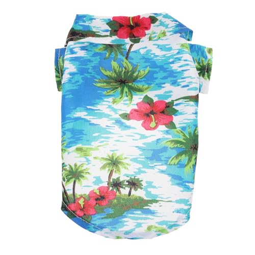 INOOMP Pet Shirt Für Hunde Und Katzen Atmungsaktives Hawaii-Shirt Im Sommerstil Für Kleine Haustiere Für Strand Und Freiluftaktivitäten s Farbenfrohes Design Für Zusätzlichen Charme von INOOMP