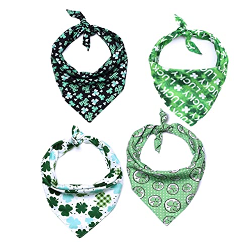 INOOMP Luxus Haustier Lätzchen Hundehalsband Muster Dreieck Form St. Patricks Day Dress up Sicher Bequem von INOOMP