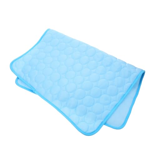 INOOMP Hundekühlmatte Atmungsaktiv Waschbar Selbstkühlendes Pet Cooling Pad für Sommer rutschfeste Haustiermatte für Katzen und Kleine Hunde Leicht Vielseitig Nutzbar für Zuhause und von INOOMP