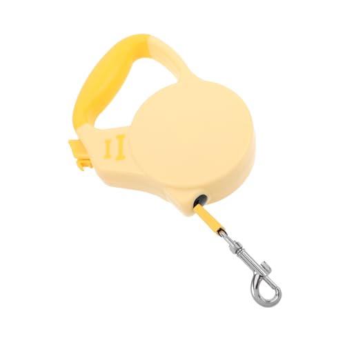 INOOMP Hundeleine Hunde Walking Running Seil Hochleistungsreflektierende Leine Keine Gewirrhundleine Einziehbares Hundeseil Anti-schlupf-Griff Leine Einziehbare Haustierleine Nylon Gelb von INOOMP