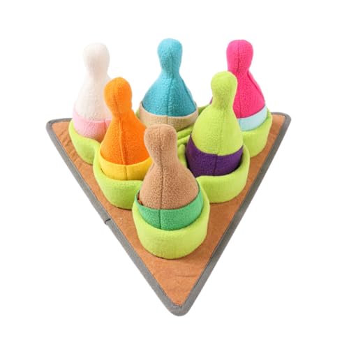 INOOMP Hundesnuffle Mat mit Quietschfunktion Interaktives Beschäftigungsspielzeug für Hunde Fördert Geruchssinn Stressreduzierend rutschfest für Such Fütterungstraining von INOOMP