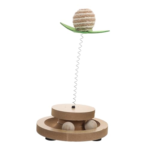 INOOMP Sisal Ball Katzenspielzeug Mit Interaktivem Tumbler Selbstspielender Teaser-Ball Für Kätzchen Fördert Die Mentale Stimulation Bonding Beim Spielen INOOMP Sisal Ball Katzenspielzeug Mit Interaktivem Tumbler Selbstspielender Teaser-Ball Für Kätzchen Fördert Die Mentale Stimulation Bonding Beim Spielen von INOOMP