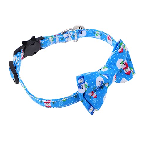 INOOMP Entzückendes Katzenhalsband Mit Schneemann-Fliege Haustier-Halskette Für Kätzchen Bequem Und Für Die Weihnachtsfeier INOOMP Entzückendes Katzenhalsband Mit Schneemann-Fliege Haustier-Halskette Für Kätzchen Bequem Und Für Die Weihnachtsfeier von INOOMP