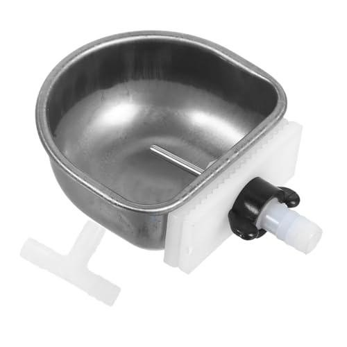 INOOMP Kaninchen Automatische Trinkwassermaschine Hase Wassernapf Wasserschale Wassernapf Für Haustierkäfig Zubehör Für Automatische Tränken Silver Rostfreier Stahl von INOOMP