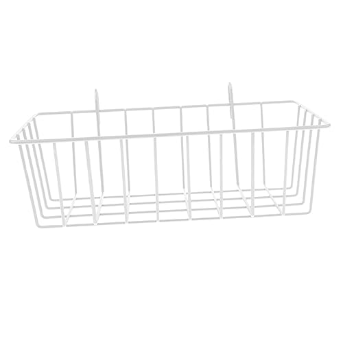 INOOMP Kaninchen-Heufutterautomat klein Futterspender geformt Bunny Cage Accessoires Heufütterung Hase Heuraufe aus Metall für Kaninchen Heufutterstation für Kaninchen Schmiedeeisen Weiß von INOOMP