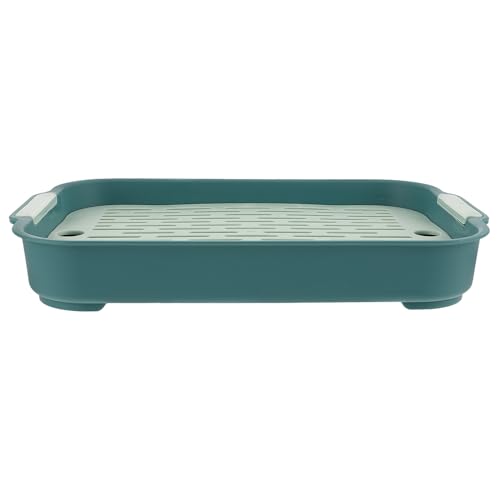 INOOMP Kaninchentoilette, Plastiktöpfchen für Häschen, Käfigzubehör für Kleine Haustiere, Toilettentrainingsbox für Kaninchen, Grün, 26,9 X 19,9 X 4,1 cm INOOMP Kaninchentoilette, Plastiktöpfchen für Häschen, Käfigzubehör für Kleine Haustiere, Toilettentrainingsbox für Kaninchen, Grün, 26,9 X 19,9 X 4,1 cm von INOOMP