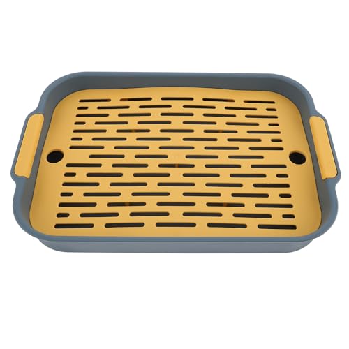 INOOMP Kaninchentoilette, Plastiktöpfchen für Häschen, Käfigzubehör für Kleine Haustiere, Toilettentrainingsbox für Kaninchen, Weiß, 26,9 X 19,9 X 4,1 cm INOOMP Kaninchentoilette, Plastiktöpfchen für Häschen, Käfigzubehör für Kleine Haustiere, Toilettentrainingsbox für Kaninchen, Weiß, 26,9 X 19,9 X 4,1 cm von INOOMP