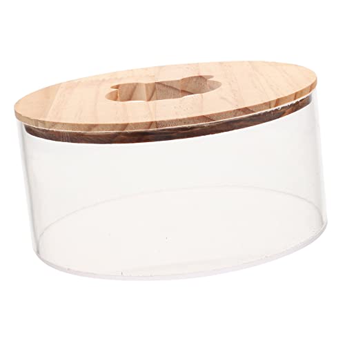 INOOMP Hamster Badezimmer Sandbad Box Mit Holzdeckel Transparente Badewanne Für Hamster Chinchillas Kleine Haustiere rutschfeste Langlebige Badewanne Für Einfache Pflege Und Hygiene INOOMP Hamster Badezimmer Sandbad Box Mit Holzdeckel Transparente Badewanne Für Hamster Chinchillas Kleine Haustiere rutschfeste Langlebige Badewanne Für Einfache Pflege Und Hygiene von INOOMP