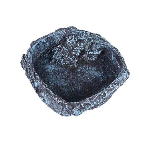 INOOMP Professionelle Reptilien-Futter Und Wasser-Schale Für Schildkröten Eidechsen Und Schlangen Große Natürliche Terrarium-Dekoration Einfach Zu Reinigen Und Für Aquarium von INOOMP