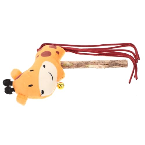 INOOMP Interaktiver Katzenspielzeug-Stick Mit Katzenminze Holzspielzeug Für Kätzchen Teaser-Stick Mit Süßem Tierdesign Fördert Spiel Und Zahnpflege Für Aktive Katzen von INOOMP