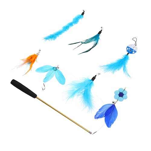 INOOMP 8stücke Teiliges Katzen-spielzeugset Mit Katzenangel Interaktivem Teaser-Stick Und Federn Für Indoor-Katzen Fördert Die Bewegung Spielen Ihrer Haustiere Verbessert Die INOOMP 8stücke Teiliges Katzen-spielzeugset Mit Katzenangel Interaktivem Teaser-Stick Und Federn Für Indoor-Katzen Fördert Die Bewegung Spielen Ihrer Haustiere Verbessert Die von INOOMP