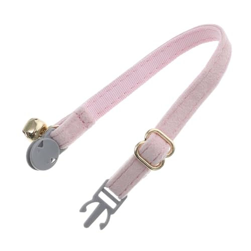 INOOMP Katzenhalsband Glocke sicher Haustier einstellbar Forderung Platte Katzenhalsbänder mit Etikett Metall Schild Identifikation Schnalle Kragen Kosename und Telefonhalsband Stoff Rosa INOOMP Katzenhalsband Glocke sicher Haustier einstellbar Forderung Platte Katzenhalsbänder mit Etikett Metall Schild Identifikation Schnalle Kragen Kosename und Telefonhalsband Stoff Rosa von INOOMP