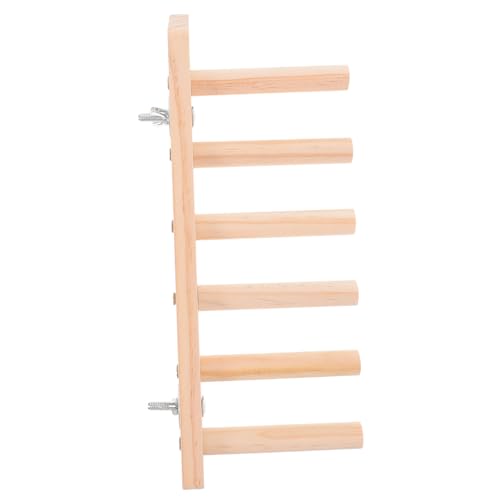 INOOMP Katzenkletterleiter 6 Stufige Katzenwandtreppe Aus Holz An Der Wand Montiertes Klettergerüst Ruheregal Für Kätzchen Platzsparende Katzenmöbel Für Den Innenbereich Als von INOOMP