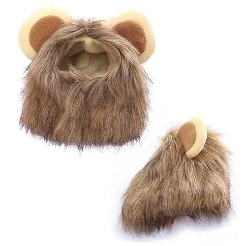 INOOMP Cosplay-mütze Für Katzen Und Hunde Löwenperücke Mit Ohren Warmer Schalldämpferschal Verkleidungskostüm Für Haustiere Größe S INOOMP Cosplay-mütze Für Katzen Und Hunde Löwenperücke Mit Ohren Warmer Schalldämpferschal Verkleidungskostüm Für Haustiere Größe S von INOOMP