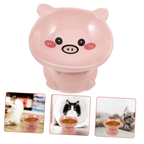 INOOMP Keramischer Erhöhter Katzennapf Im Niedlichen Schweine-Design rutschfest Und Spülmaschinenfest Für Futter Und Wasser Für Katzen Zu Hause INOOMP Keramischer Erhöhter Katzennapf Im Niedlichen Schweine-Design rutschfest Und Spülmaschinenfest Für Futter Und Wasser Für Katzen Zu Hause von INOOMP