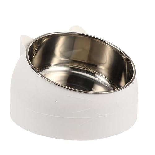 INOOMP Erhöhter Katzennapf – Futternapf Aus Edelstahl Mit Hals 2-napf-Design Für Einfaches Und Trinken INOOMP Erhöhter Katzennapf – Futternapf Aus Edelstahl Mit Hals 2-napf-Design Für Einfaches Und Trinken von INOOMP