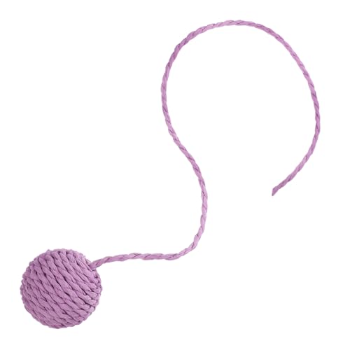 INOOMP Katzenzubehör Kratzer hängendes Katzenspielzeug bunt Katzenspielzeug für Wohnungskatzen suchen Balljagdspielzeug für Katzen Kätzchen kauert Crinkle Cat Toy Papier Violett von INOOMP