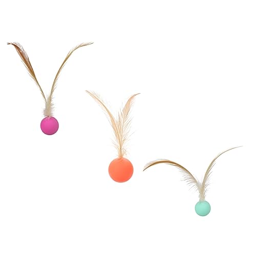 INOOMP Kauspielzeug 3St lustige Katze Springender Ball Katzenspielzeug für Wohnungskatzen Spielzeug für Haustiere Spielzeuge Haustier neckendes Spielzeug Kätzchen Spielzeug INOOMP Kauspielzeug 3St lustige Katze Springender Ball Katzenspielzeug für Wohnungskatzen Spielzeug für Haustiere Spielzeuge Haustier neckendes Spielzeug Kätzchen Spielzeug von INOOMP