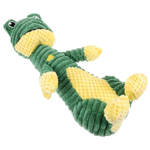 INOOMP Froschform Quietschendes Hundespielzeug Interaktives Kauspielzeug Für Kleine Hunde Und Welpen Zahnpflege-Design Plüsch-tierchen Für Drinnen Und Draußen Fördert Bewegung Und INOOMP Froschform Quietschendes Hundespielzeug Interaktives Kauspielzeug Für Kleine Hunde Und Welpen Zahnpflege-Design Plüsch-tierchen Für Drinnen Und Draußen Fördert Bewegung Und von INOOMP
