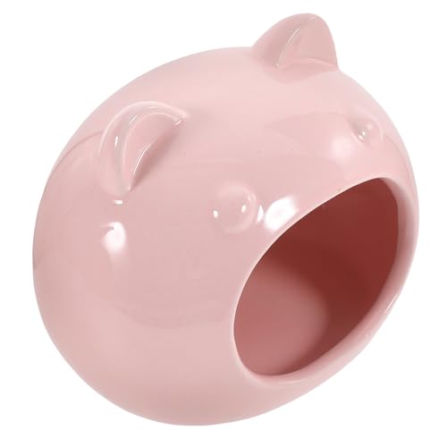 INOOMP Keramik Hamster Versteck Haus Groß Hellrosa Kleintier Höhle Gemütliches Haustierbett Kühlendes Schlafhaus Für Hamster Und Kleine Nagetiere INOOMP Keramik Hamster Versteck Haus Groß Hellrosa Kleintier Höhle Gemütliches Haustierbett Kühlendes Schlafhaus Für Hamster Und Kleine Nagetiere von INOOMP