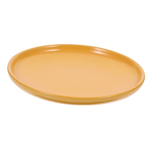 INOOMP Einzigartiges Design Keramik Katzennapf Glatte Gelbe Katzengerichte Tiernahrung Teller Kätzchen Flache Schale INOOMP Einzigartiges Design Keramik Katzennapf Glatte Gelbe Katzengerichte Tiernahrung Teller Kätzchen Flache Schale von INOOMP
