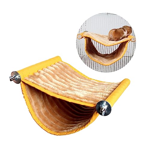 INOOMP Double Layer Hängendes Nest Für Kleintiere Luxuriöses Etagenbett Schlafnest Für Hamster Und Mäuse Warmes Winterspielzeug Orange s INOOMP Double Layer Hängendes Nest Für Kleintiere Luxuriöses Etagenbett Schlafnest Für Hamster Und Mäuse Warmes Winterspielzeug Orange s von INOOMP