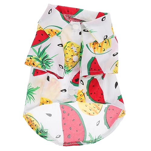 INOOMP Hundeshirt Für Sommer Atmungsaktive Baumwollkleidung Für Hunde Uv-Schutz Für Urlaub Und Partys Mit Wassermelonen- Für Kleine Und Mittelgroße Haustiere von INOOMP