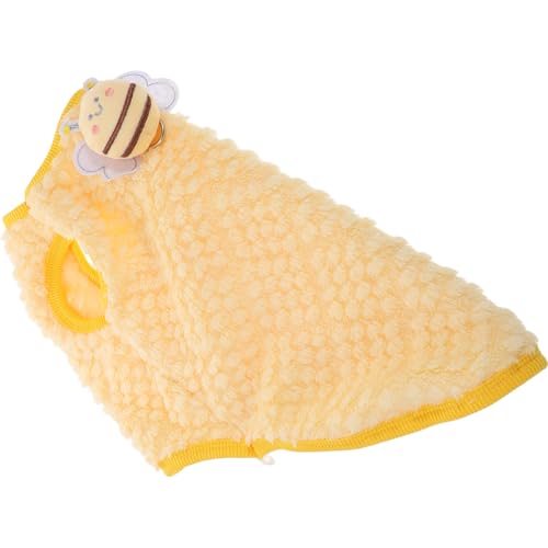 INOOMP Hundeweste Und Katzenhemd Bienen-Outfit Für Haustiere Sommer-Kleidung Für Kleine Hunde Valentinstags-kostüm Für Welpen Leicht Zu Tragen Und Waschen Geeignet Für Anlässe von INOOMP