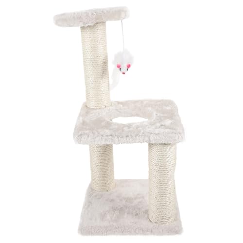 INOOMP 3-stufiges Katzenklettergerüst Sisal-kratzbaum-Spielzeug Entzückendes Haustier-kratzbaum-Bett Für Den Innenbereich INOOMP 3-stufiges Katzenklettergerüst Sisal-kratzbaum-Spielzeug Entzückendes Haustier-kratzbaum-Bett Für Den Innenbereich von INOOMP