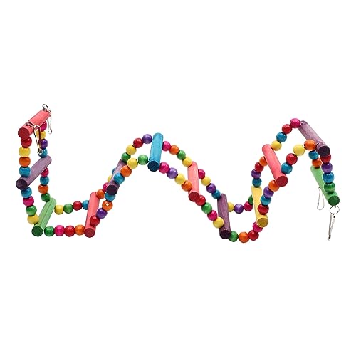 INOOMP Papageien Kletterleiter Aus Naturholz Lange Vogel Spielzeugleiter Für Käfige Sicheres Kauen Und Spielen Stimuliert Die Motorischen Fähigkeiten Und Natürlichen Instinkt Von INOOMP Papageien Kletterleiter Aus Naturholz Lange Vogel Spielzeugleiter Für Käfige Sicheres Kauen Und Spielen Stimuliert Die Motorischen Fähigkeiten Und Natürlichen Instinkt Von von INOOMP
