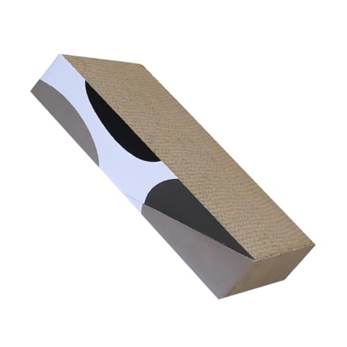 INOOMP Katzenkratzbrett Katzenkratzbrett Dreieckiges Klappdesign Sicheres Wellpapier Interaktives Spielen INOOMP Katzenkratzbrett Katzenkratzbrett Dreieckiges Klappdesign Sicheres Wellpapier Interaktives Spielen von INOOMP
