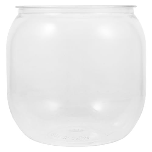 INOOMP Kunststoff-Fischschale Klare Schüssel Vase Unzerbrechliches Pflanzen-Terrarium Tisch-Süßigkeitsschale Für Betta-Fische Snacks Leckereien Getränke INOOMP Kunststoff-Fischschale Klare Schüssel Vase Unzerbrechliches Pflanzen-Terrarium Tisch-Süßigkeitsschale Für Betta-Fische Snacks Leckereien Getränke von INOOMP