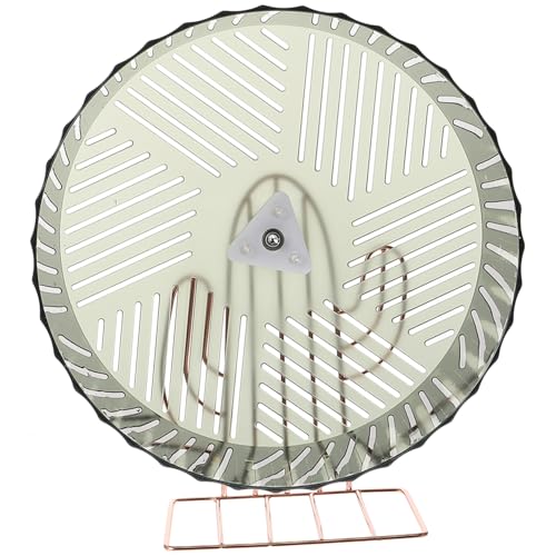 INOOMP Laufradspielzeug für Hamster hamsterspielzeug Hamster Hamster-Übungsrädchen Hamsterreihe Hamsterrad Igelrad dekoratives Rattenrad stabiles Chinchillarad Plastik Green von INOOMP