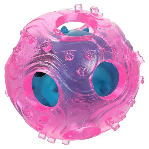 INOOMP Leckerli-Ball Für Hunde Interaktives Hundespielzeug Mit Futterausgabe Gummiball Zufällige Farbe Trainingshilfe Für Haustiere von INOOMP