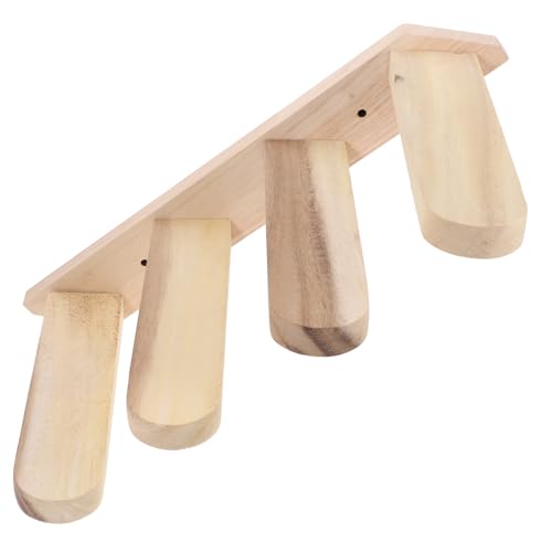 INOOMP Katzenregal für Den Innenbereich Katzenplattform Natürliches Holz Kletterwand Kratzbaum von INOOMP