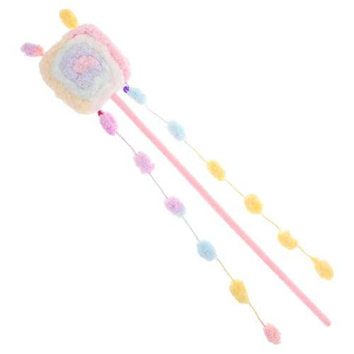 INOOMP Lollipop Katzenangel Spielzeug Interaktives Katzenspielzeug Aus Weichem Plüsch Macaron-Farben Für Indoor-Katzen Leicht Tragbar Zum Beißen Und Kratzen Für Spiel Und Unterhaltung INOOMP Lollipop Katzenangel Spielzeug Interaktives Katzenspielzeug Aus Weichem Plüsch Macaron-Farben Für Indoor-Katzen Leicht Tragbar Zum Beißen Und Kratzen Für Spiel Und Unterhaltung von INOOMP