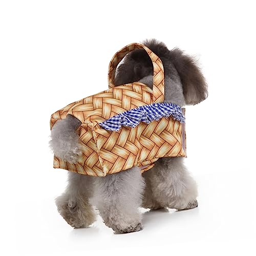 INOOMP Lustiges, kniffliges Kleid für Haustiere, lustiges Kostüm für Festivals, Hundekostüme, Korb INOOMP Lustiges, kniffliges Kleid für Haustiere, lustiges Kostüm für Festivals, Hundekostüme, Korb von INOOMP