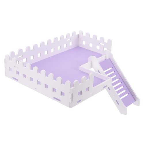 INOOMP Hamsterplattform Spielzeug Für Hamsterkäfig Anti-beiß Plattform Für Kleintiere Kleine Haustierplattform Mit Leiter Für Hamster Und Rennmäuse Glatte Kanten Grate von INOOMP