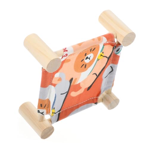 INOOMP Bequemes Meerschweinchenbett Erhöhte Holzstruktur Versteck Für Hamster Katze Stilvolles Haustiernest von INOOMP