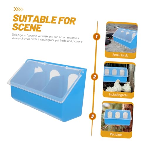 INOOMP Mehrfachfach Pigeon Futterbehälter Hängend mit Deckel Anti Spritz Tauben Futterbox für Vogelkäfige Praktisch Großvolumig und Robust für Nymphensittiche Papageien Wellensittiche INOOMP Mehrfachfach Pigeon Futterbehälter Hängend mit Deckel Anti Spritz Tauben Futterbox für Vogelkäfige Praktisch Großvolumig und Robust für Nymphensittiche Papageien Wellensittiche von INOOMP