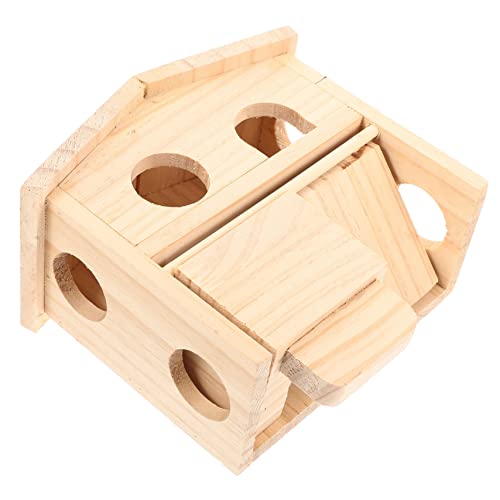 INOOMP Mehrstöckiges Hölzernes Hamsterspielhaus Versteck Burg Lebensraum Versteck Burg Für Hamster INOOMP Mehrstöckiges Hölzernes Hamsterspielhaus Versteck Burg Lebensraum Versteck Burg Für Hamster von INOOMP