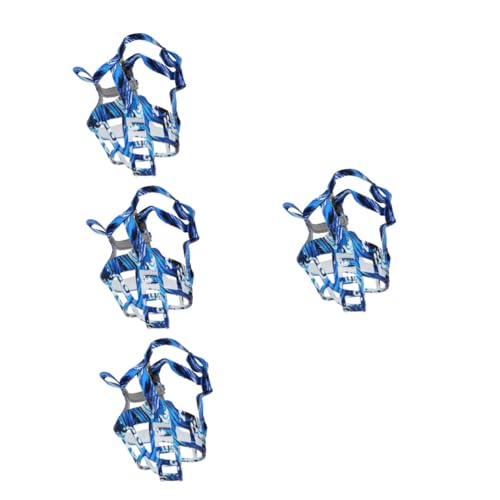 INOOMP 4-teiliger Maulkorb Für Welpen Zur Verhinderung Von Bellen Und Fressen Maulkorb-Design Für Mittelgroße Und Hunde von INOOMP