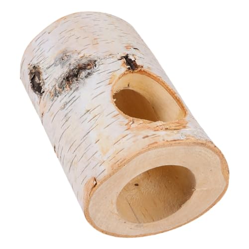 INOOMP Holz Hamster Tunnel Versteck Für Kleintiere Natürlicher Spieltunnel Für Hamster Zwerghamster Meerschweinchen Sicheres Und Rutschfestes Spielzeug Für Erkundung Und Ruheplatz von INOOMP