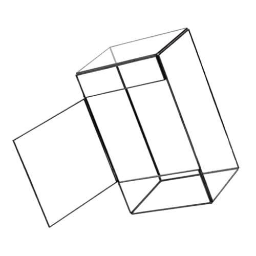 INOOMP Geometrischer Glaspflanzer Landschafts-displayhalter Für Das Home Office Winziges Terrarium Aus Zinn Schwarzer Landschaftsbehälter INOOMP Geometrischer Glaspflanzer Landschafts-displayhalter Für Das Home Office Winziges Terrarium Aus Zinn Schwarzer Landschaftsbehälter von INOOMP