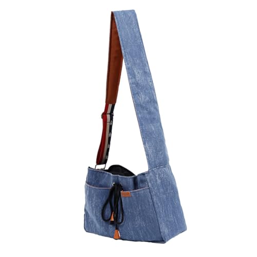 INOOMP Faltbare Reisetasche Für Haustiere Transportbox Für Haustiere Im Freien Sicherheitsseil Weiche Polyester-Baumwolle Und Netzbelüftung Für Komfort von INOOMP
